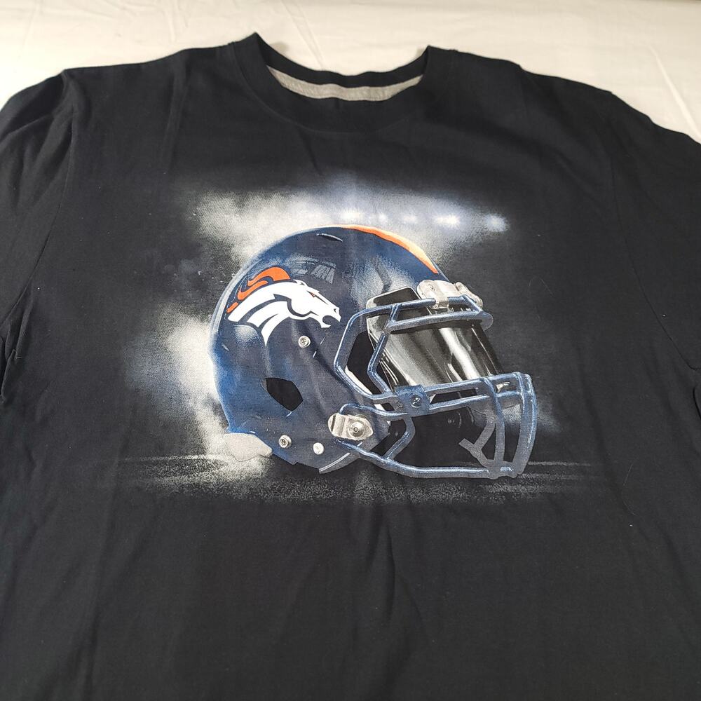 Nike Denvor Broncos Graphic Short Sleeve Football T Shirt Mens Size L Black
